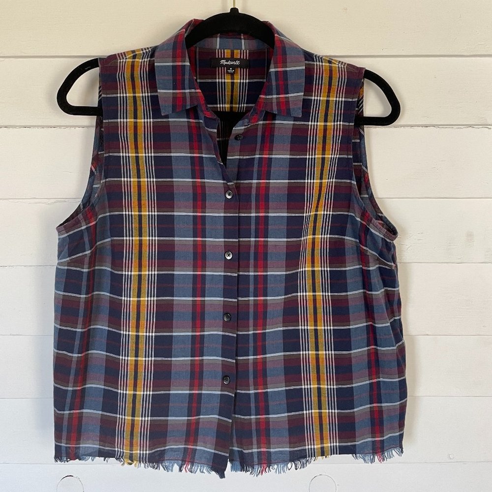 Plaid Tank Top Blouse